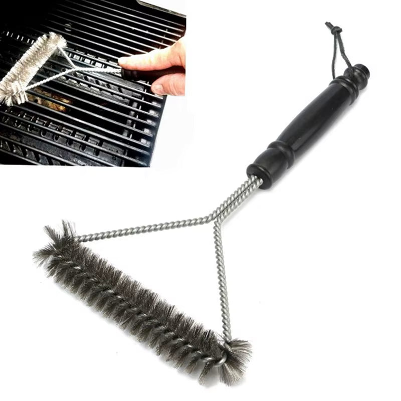 Barbecue Grill BBQ Pinsel Clean Tool Grill Zubehör Edelstahl Borsten Antihaft-Reinigungsbürsten Grill Zubehör
