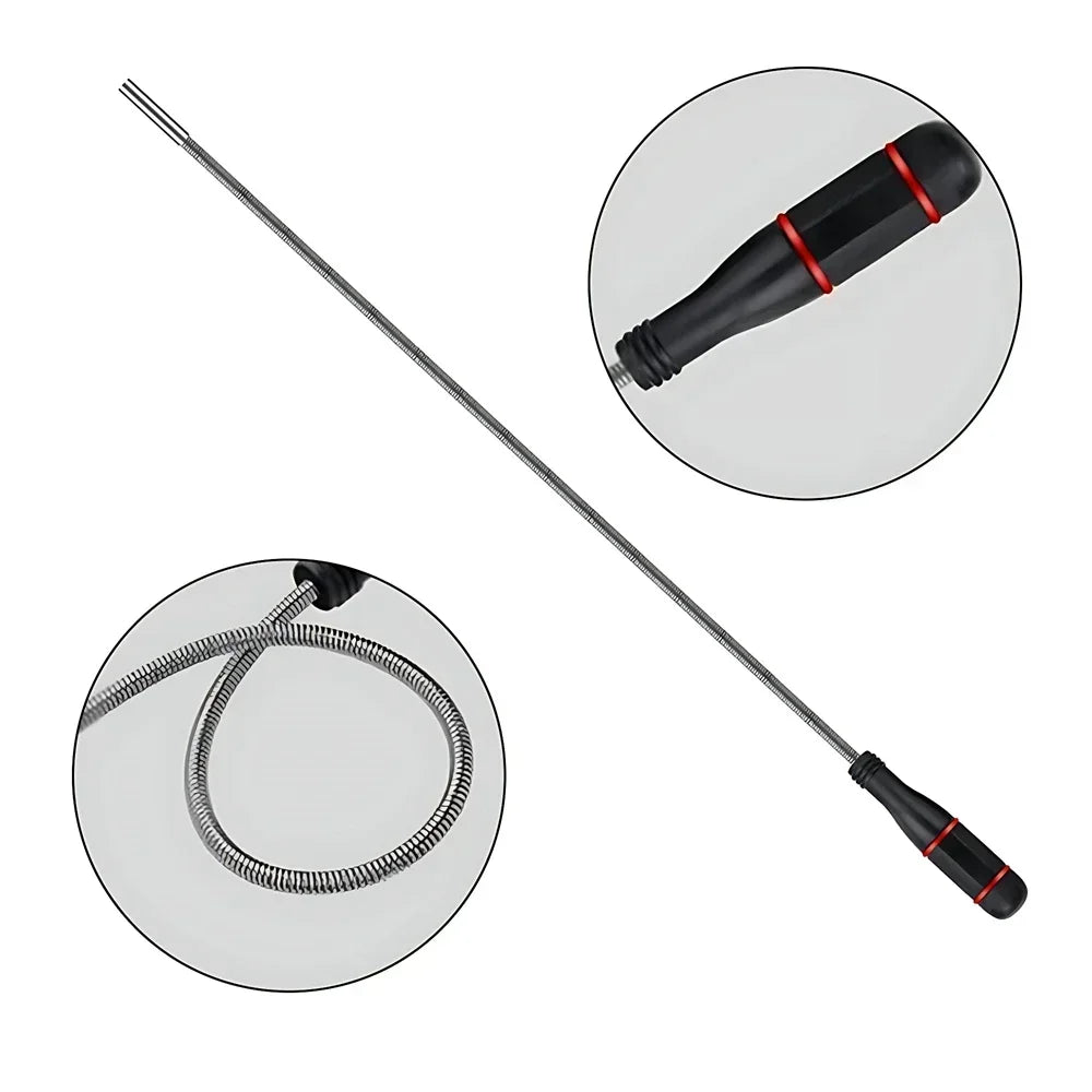 Faltbares, starkes magnetisches Pickup-Werkzeug, flexibles Pick-up-Werkzeug aus Metall, Saugstange, Magnet, Federgriff, Grabber, tragbare Handwerkzeuge