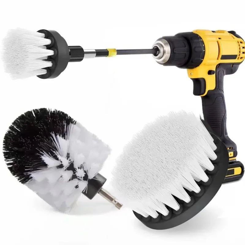 Bürstenbohrer, Bürstenaufsatz, Power Scrubber-Werkzeuge zum Reinigen von Teppichen und Leder und Polstern, weiches Reinigungsbürstenzubehör