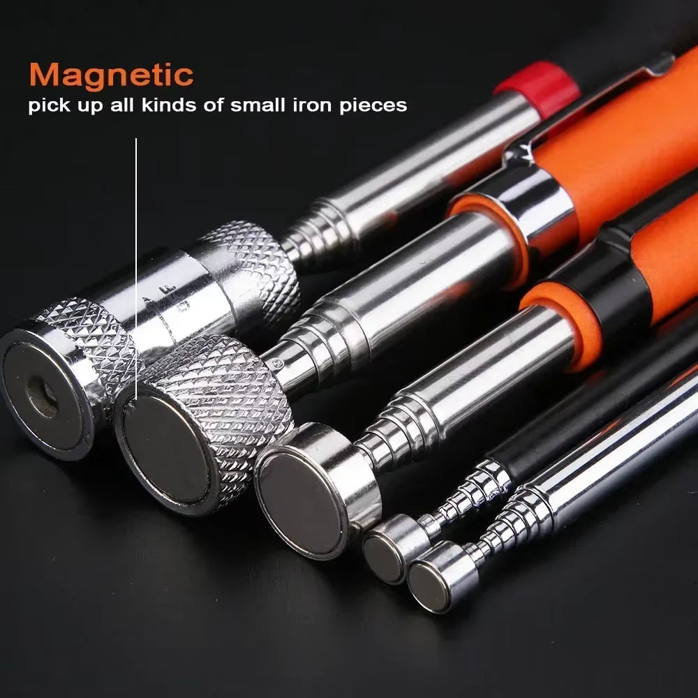 Faltbares, starkes magnetisches Pickup-Werkzeug, flexibles Pick-up-Werkzeug aus Metall, Saugstange, Magnet, Federgriff, Grabber, tragbare Handwerkzeuge