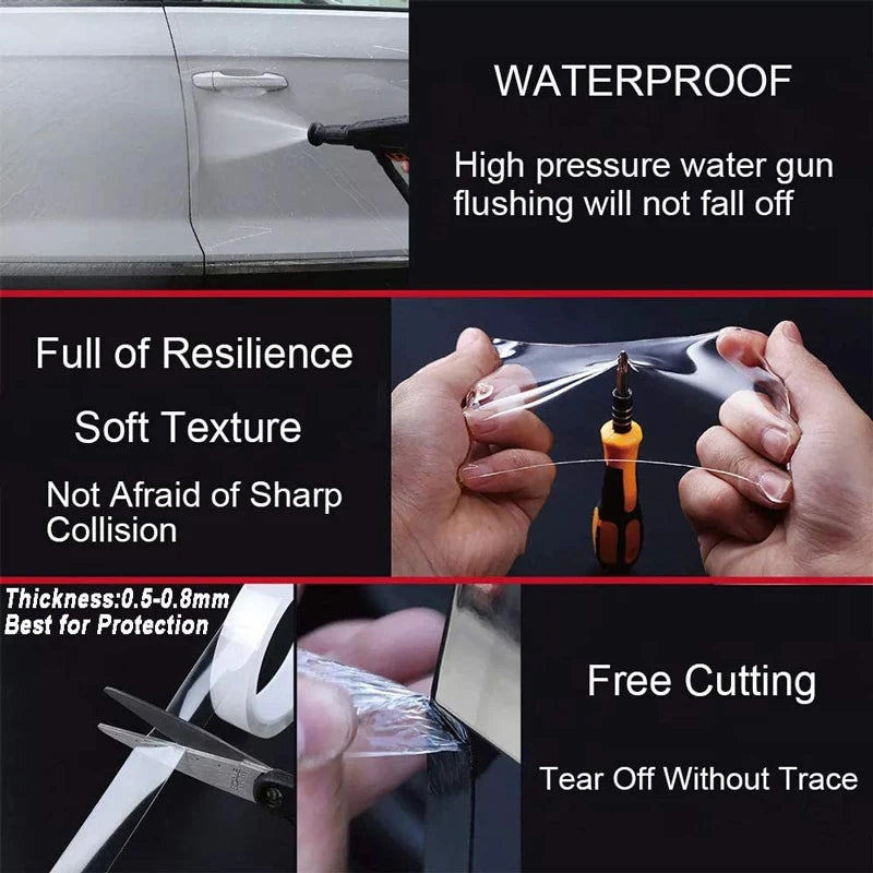 Auto Aufkleber Tür Sill Schutz Universal Auto Tür Rand Aufkleber Anti Scratch Auto Stoßstange Schutz Film Auto-Styling Zubehör