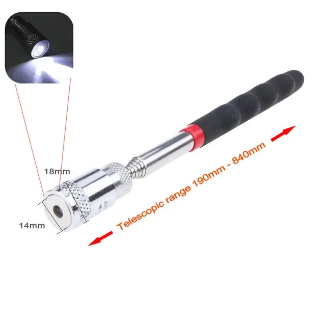Faltbares, starkes magnetisches Pickup-Werkzeug, flexibles Pick-up-Werkzeug aus Metall, Saugstange, Magnet, Federgriff, Grabber, tragbare Handwerkzeuge