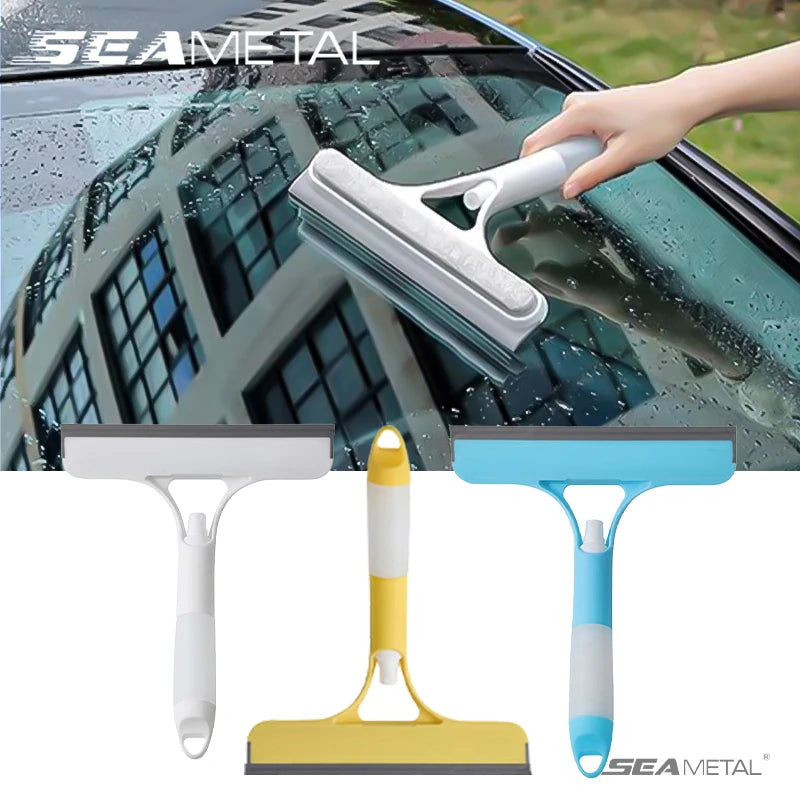 Seametal 3 in 1 Glas reinigungs wischer mit Sprüh flasche Mehrzweck tür Auto Windschutz scheiben reiniger für Aut ofens ter Reinigungs werkzeug