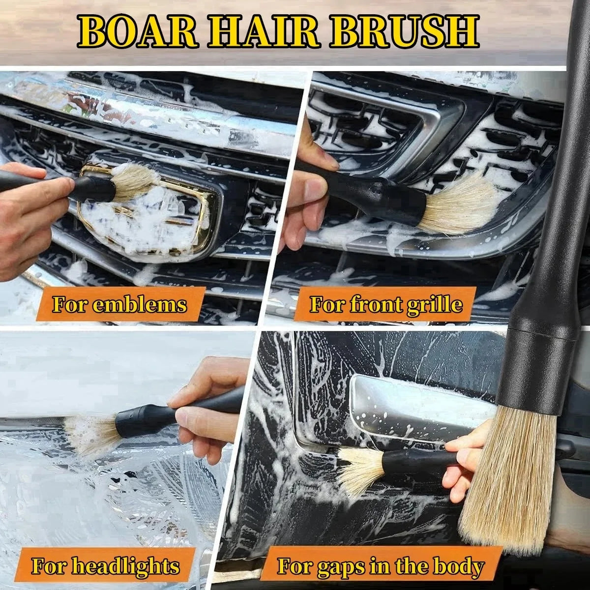 Auto Reinigung Pinsel Kit Automotive Innen Detaillierung Staub Pinsel Fahrzeug Mikrofaser Kehr Pinsel Auto Rad Loch Waschen Werkzeuge