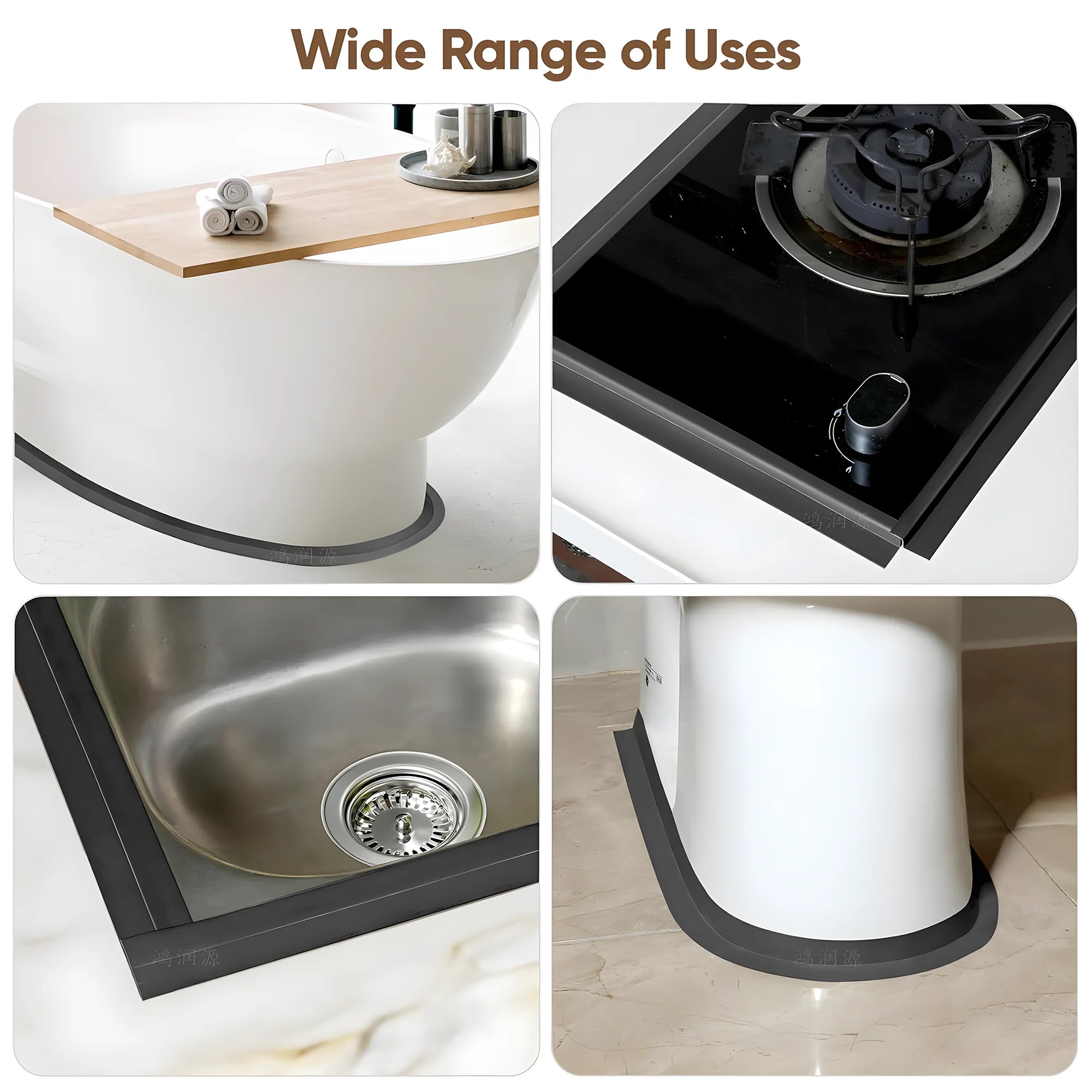 Wasserdichtes Dichtungsband PVC Selbstklebend für Badezimmer Wandkleber Aufkleber Küchenspüle Fugendichtung Schimmelresistentes Abdeckband