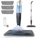 Mikrofaser-Bodenwischmopp, 360° ° Drehbare Nass-Trocken-Sprühmopps, Flachmop mit 700ML Nachfüllflaschen, Wiederverwendbare Waschbare Pads