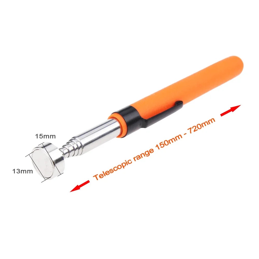 Faltbares, starkes magnetisches Pickup-Werkzeug, flexibles Pick-up-Werkzeug aus Metall, Saugstange, Magnet, Federgriff, Grabber, tragbare Handwerkzeuge