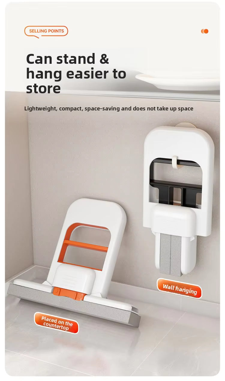 Mini-Schwammmopp, freihändige Waschmopps, tragbarer Mini-Supersaugfähiger Mopp für Desktop-Boden, Badezimmer, Küche, Glas, Autoreinigung