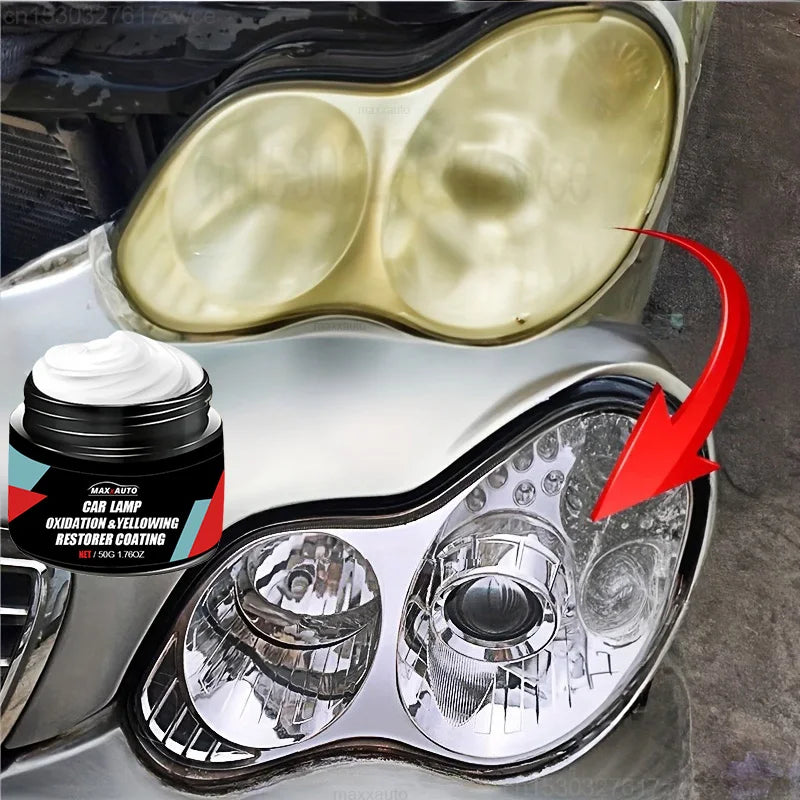Polierset zur Wiederherstellung der Autoscheinwerfer – Reparaturpaste für Kratzerentferner und Oxidationsreiniger für die Scheinwerfermontage