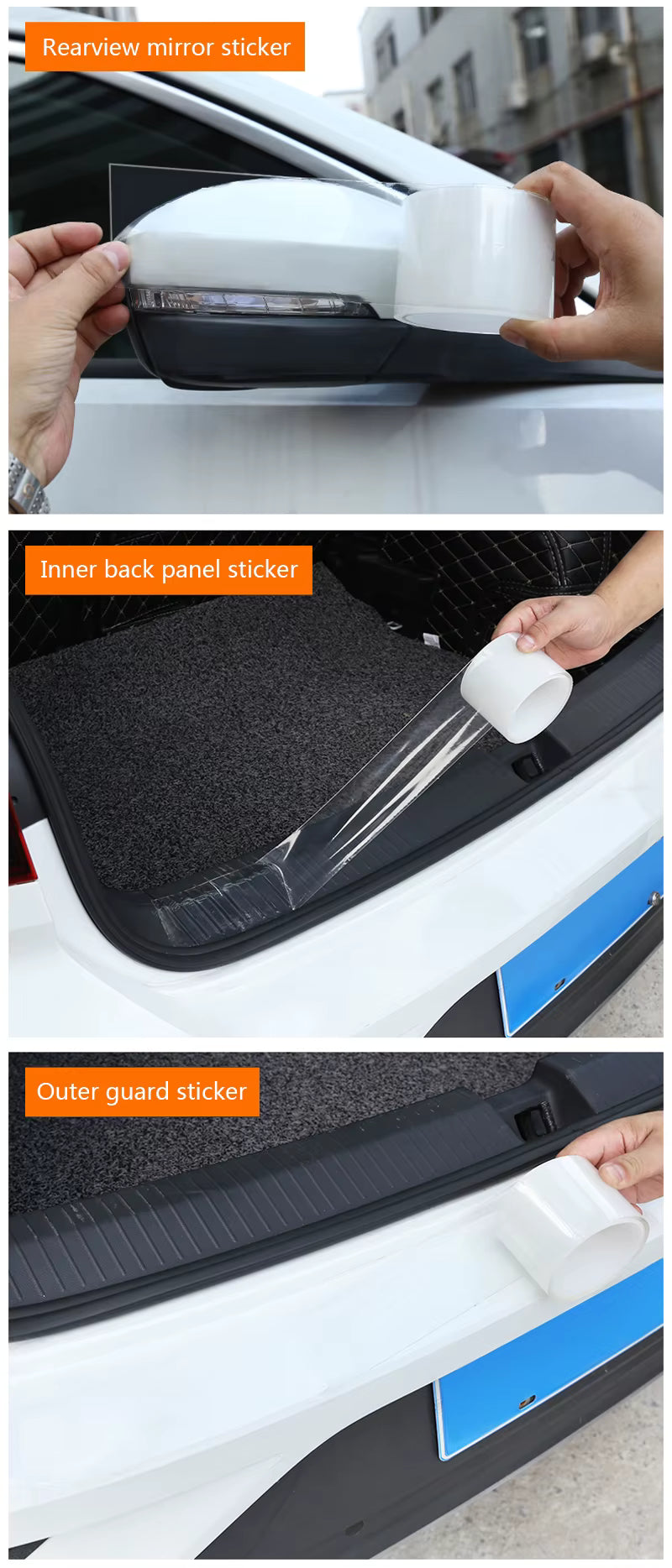 Auto Aufkleber Tür Sill Schutz Universal Auto Tür Rand Aufkleber Anti Scratch Auto Stoßstange Schutz Film Auto-Styling Zubehör