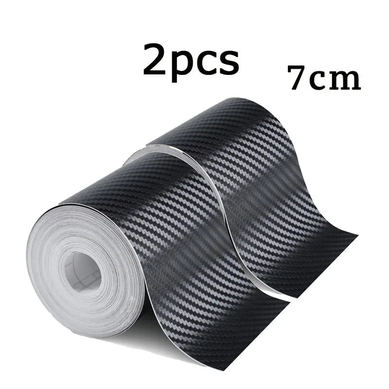 1-5 m Nano Carbon Faser Auto Band Aufkleber Tür Spiegel Paste Schutz Streifen DIY Schutz Schutz Film wasserdicht Klebstoff