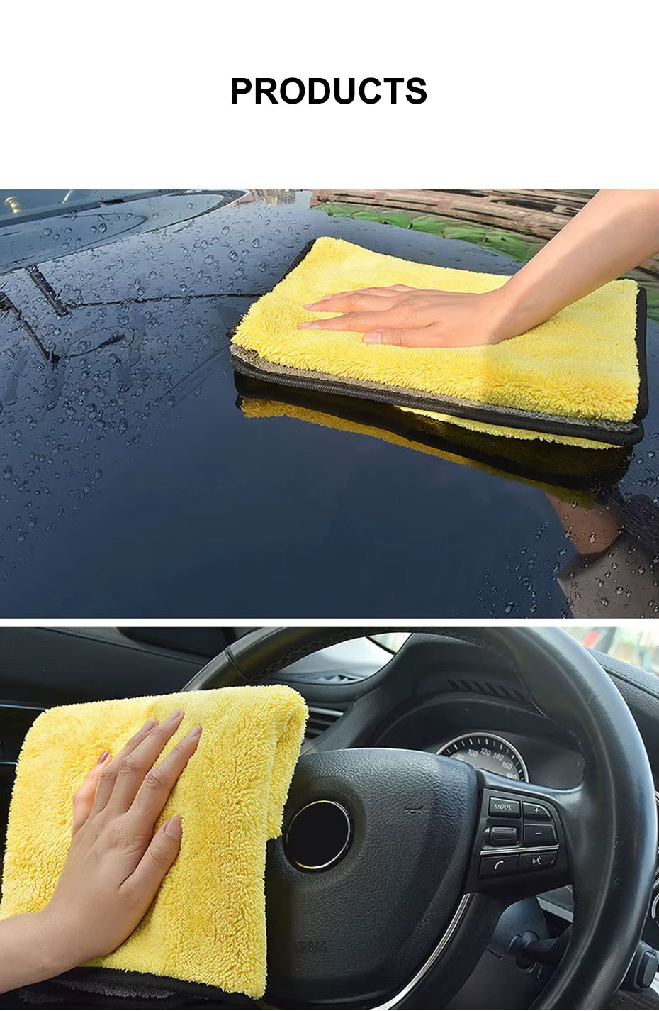 High-end-Mikrofaser Handtuch Auto Waschen Handtuch Detaillierung Reinigungstuch Auto Waschen Trocknen Handtuch Auto Saugfähigen Reinigungsprodukte