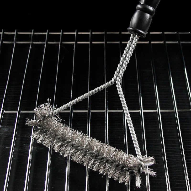 Barbecue Grill BBQ Pinsel Clean Tool Grill Zubehör Edelstahl Borsten Antihaft-Reinigungsbürsten Grill Zubehör