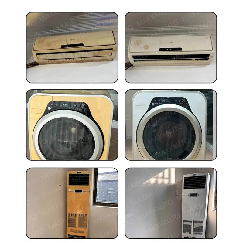 Kunststoff-Gelbfärbungsentferner, Kratzerreparatur – Geräte, Wechselstrom-Einheiten, Kühlschrank, Toilette, zurück zu weißem Glanz, langanhaltende Politur, saubere Pflege