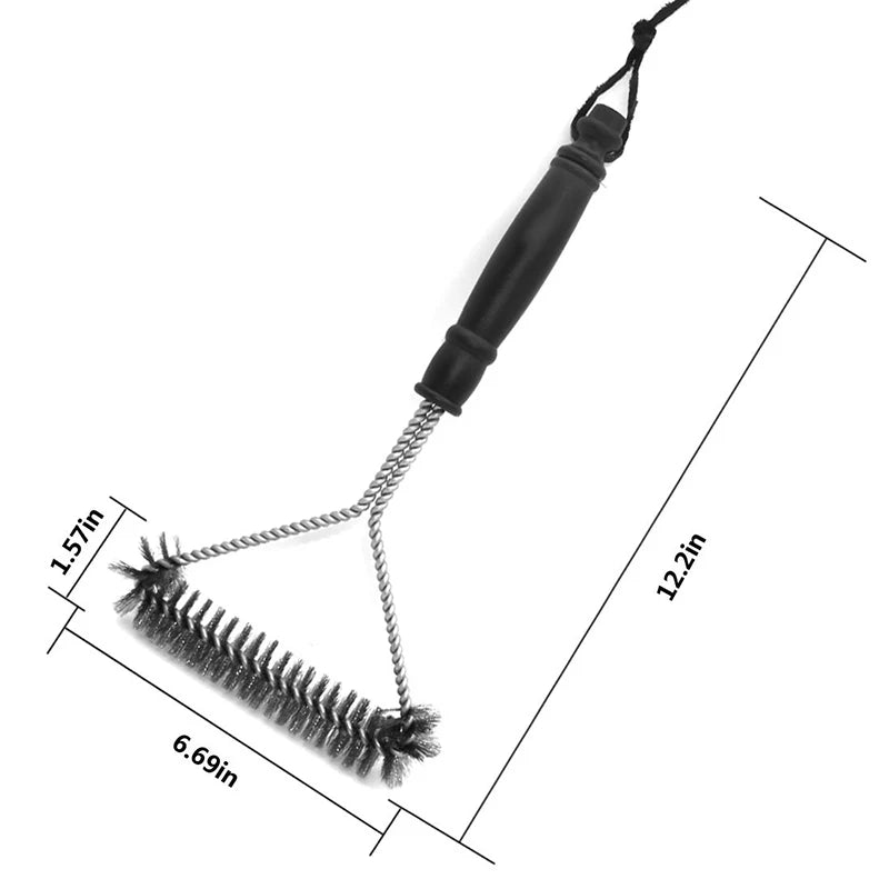 Barbecue Grill BBQ Pinsel Clean Tool Grill Zubehör Edelstahl Borsten Antihaft-Reinigungsbürsten Grill Zubehör