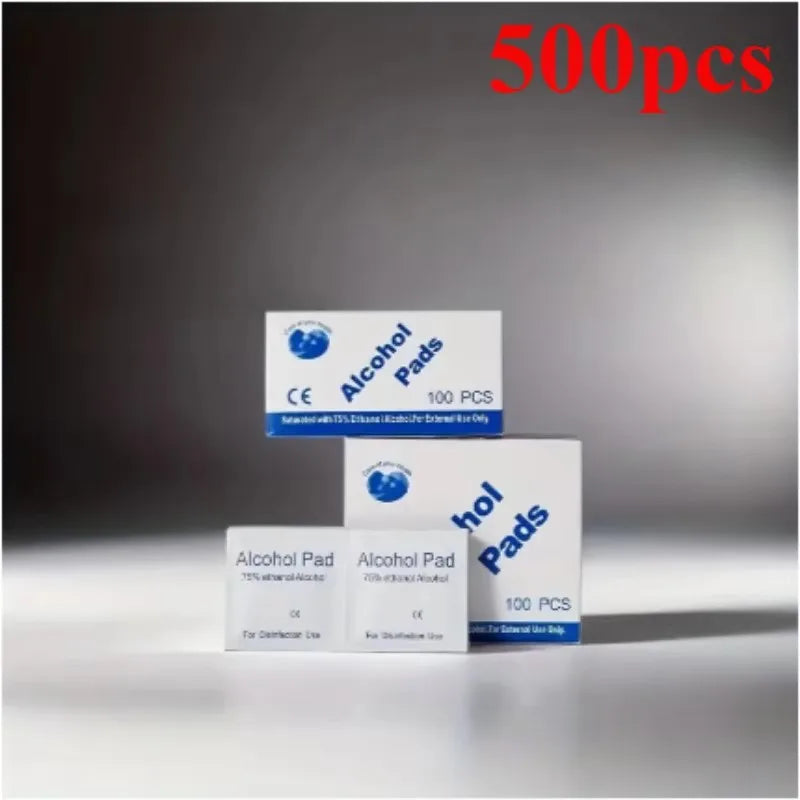 100PCS Einweg 75% Alkohol Nass Wischen Pads Für Antiseptische Saubere Haut Schmuck Handy Für Desinfektion Verwenden Tattoo Saubere werkzeuge