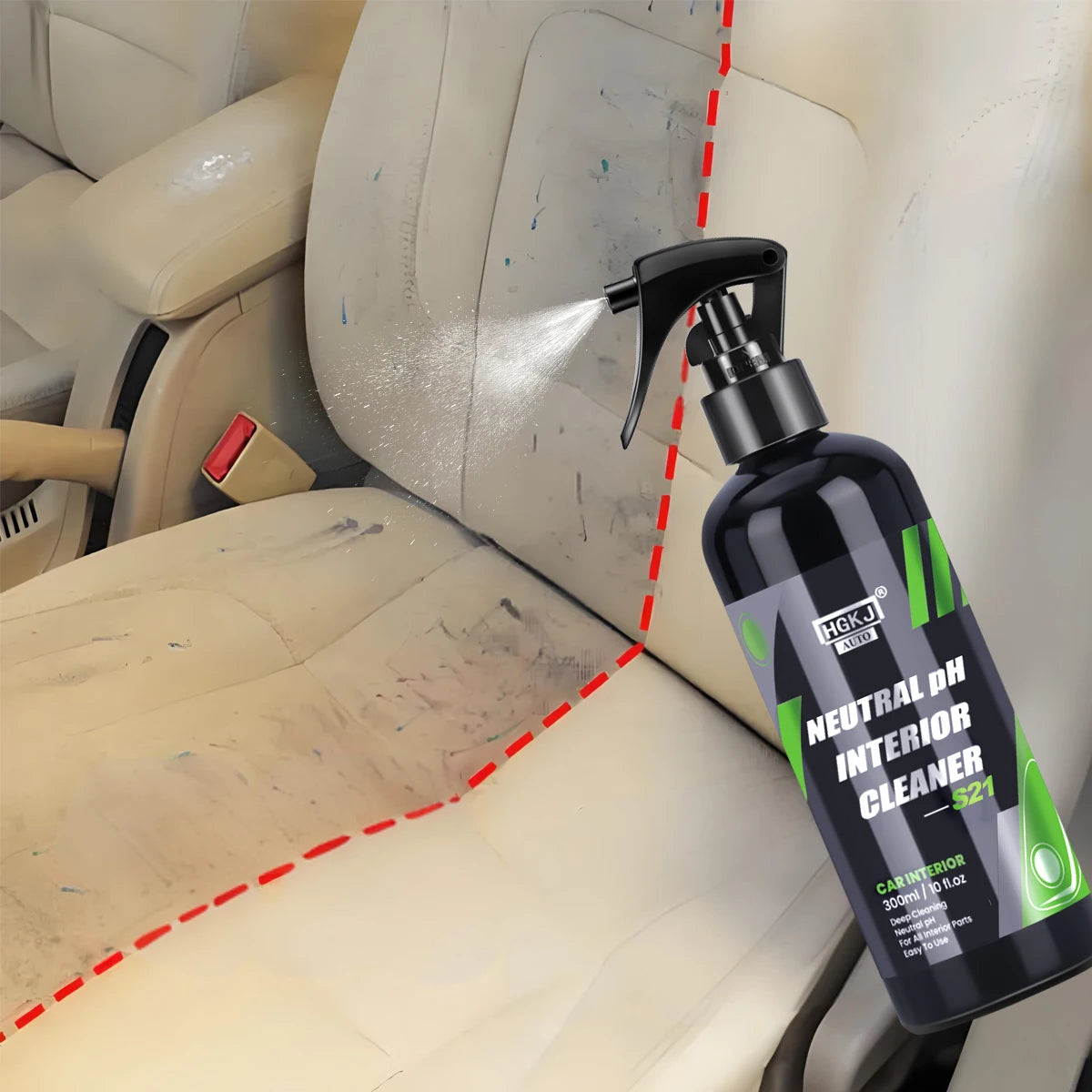 Auto Innen Reiniger Mittel Decke Reiniger Leder Flanell Gewebt Stoff Wasser Frei Mehrzweck Auto Dash Reinigung Werkzeug HGKJ S21
