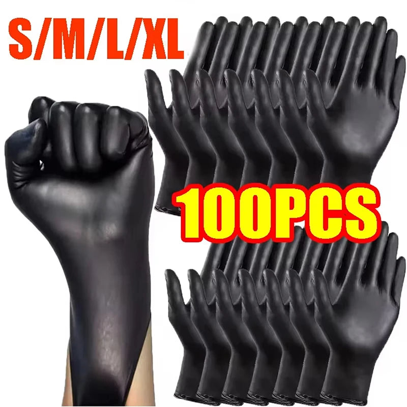Einweghandschuhverpackung, schwarze Nitrilhandschuhe, Haushalt, Küche, Kochutensilien, Autowäsche, Haushaltsreinigung, Arbeitshandschuhe, Neu