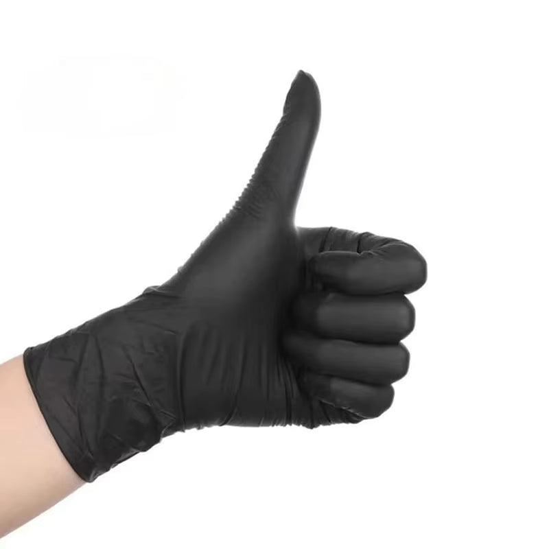 Einweghandschuhverpackung, schwarze Nitrilhandschuhe, Haushalt, Küche, Kochutensilien, Autowäsche, Haushaltsreinigung, Arbeitshandschuhe, Neu