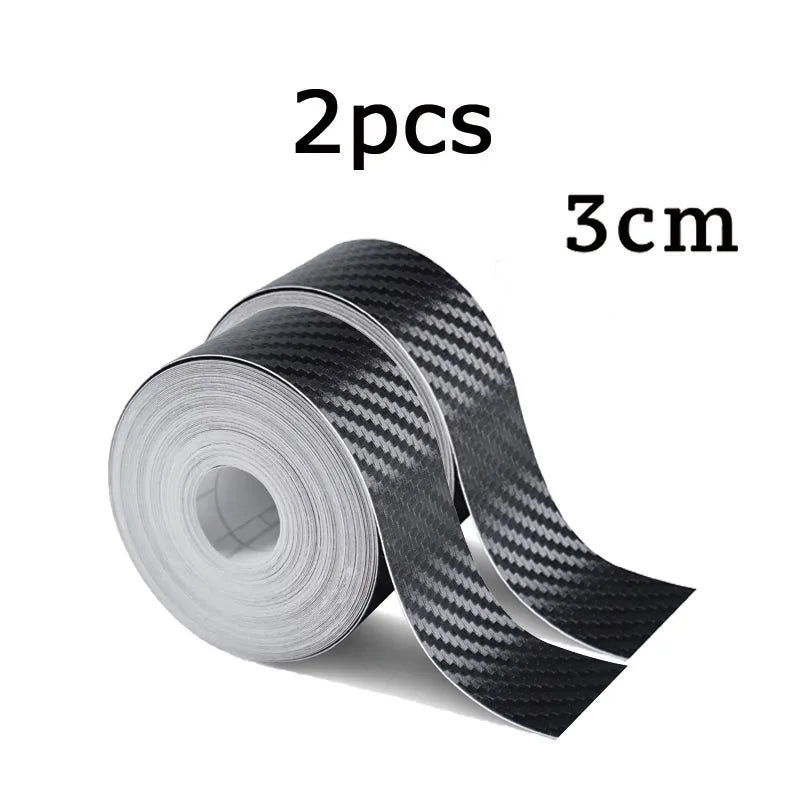 1-5 m Nano Carbon Faser Auto Band Aufkleber Tür Spiegel Paste Schutz Streifen DIY Schutz Schutz Film wasserdicht Klebstoff
