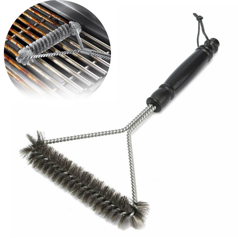 Barbecue Grill BBQ Pinsel Clean Tool Grill Zubehör Edelstahl Borsten Antihaft-Reinigungsbürsten Grill Zubehör