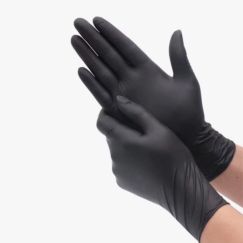 Einweghandschuhverpackung, schwarze Nitrilhandschuhe, Haushalt, Küche, Kochutensilien, Autowäsche, Haushaltsreinigung, Arbeitshandschuhe, Neu