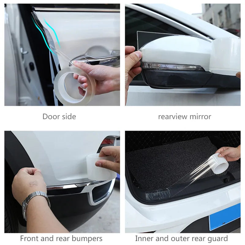 Auto Aufkleber Tür Sill Schutz Universal Auto Tür Rand Aufkleber Anti Scratch Auto Stoßstange Schutz Film Auto-Styling Zubehör
