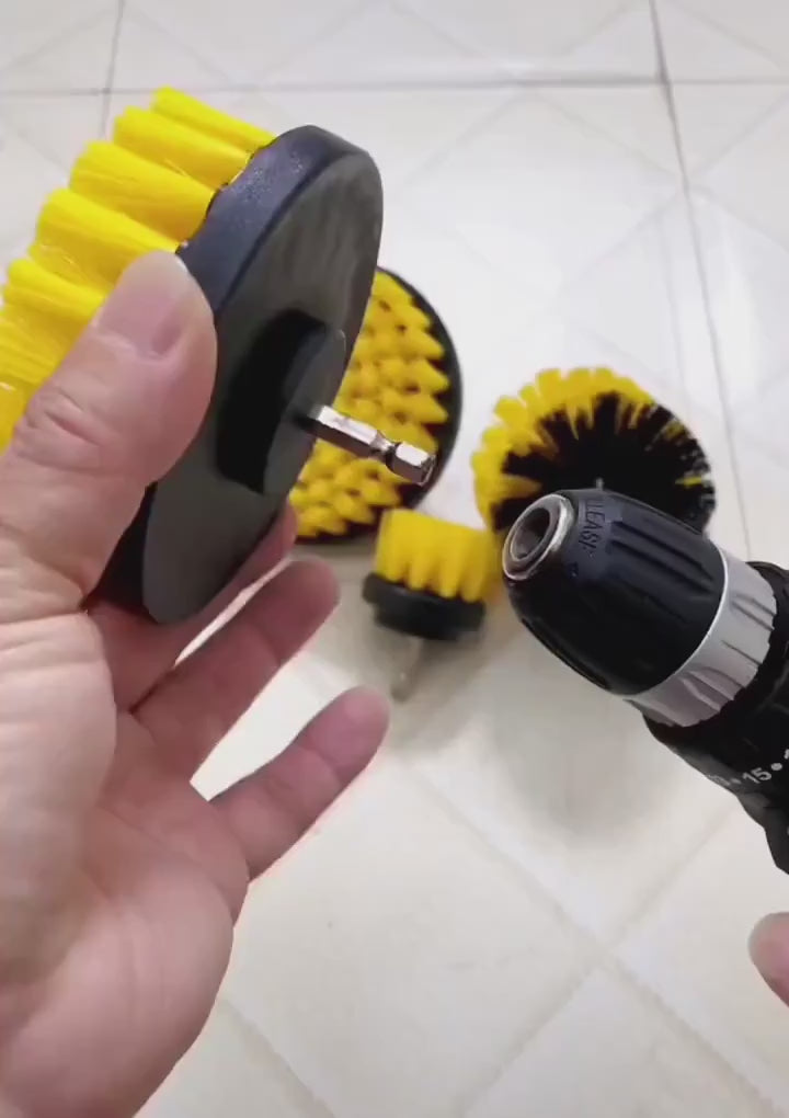 Bürstenbohrer, Bürstenaufsatz, Power Scrubber-Werkzeuge zum Reinigen von Teppichen und Leder und Polstern, weiches Reinigungsbürstenzubehör